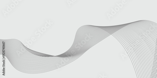 Abstract vector background with black wavy lines. EPS10