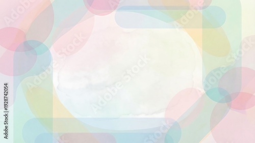 パステルカラーが織りなす柔らかな幾何学模様の背景