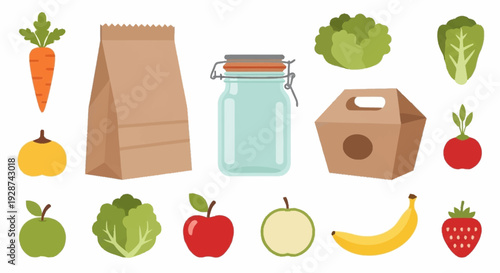 Fresh Organic Produce with Eco Friendly Packaging for Sustainable Living and Healthy Eating Lifestyle