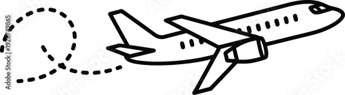 Airplane flying through the sky with trail