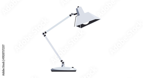 Modern adjustable desk lamp illustration isolated on white background for design