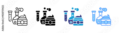 Animal Testing icon set multiple style collection