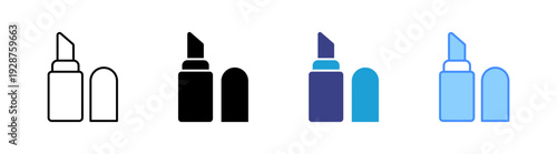 Lipstick icon set multiple style collection