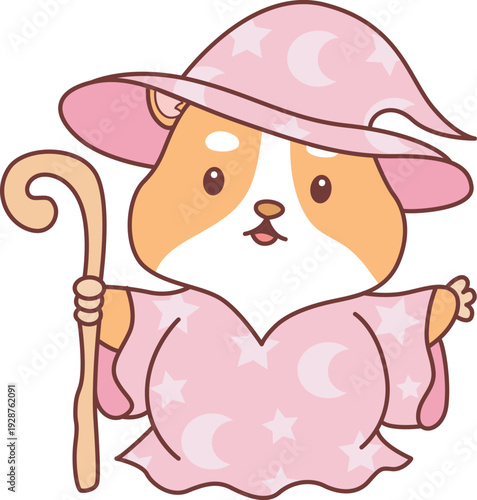 Cute halloween set of hamster sticker with activity. Hamster 