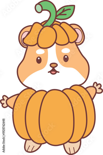 Cute halloween set of hamster sticker with activity. Hamster 