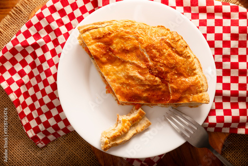 Wallpaper Mural Tuna Pie, a savory tart filled with canned tuna cooked and seasoned with various ingredients, in Mexico it is called Pay de Atun, it is a very popular recipe during the Lenten season. Torontodigital.ca