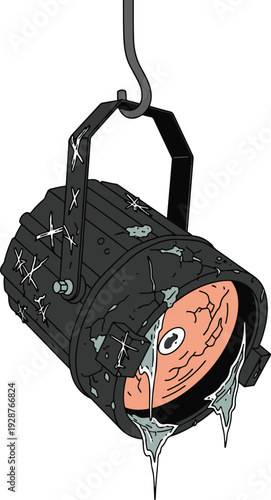 Damaged Surveillance Camera