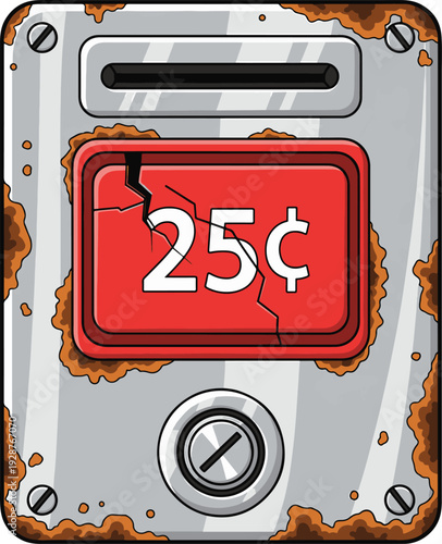 Damaged Parking Meter