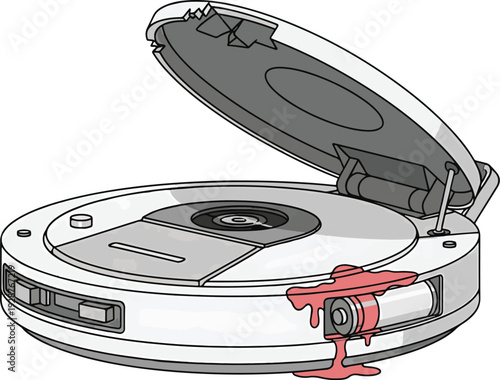 Clogged Robot Vacuum Cleaner