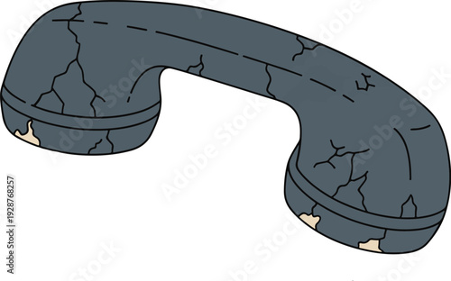 Cracked Telephone Handset