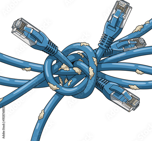 Tangled Network Cables