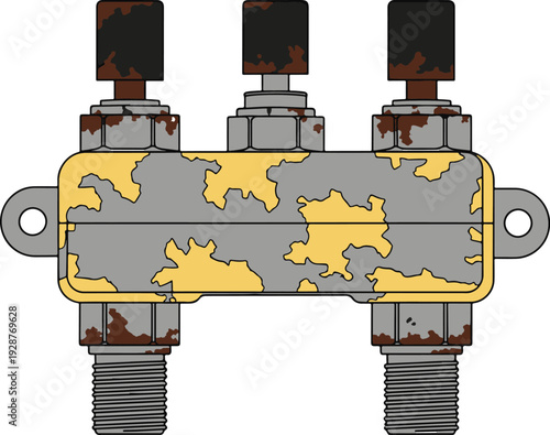 Rusty Mechanical Coupling
