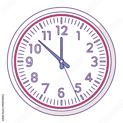 A close-up view of a classic clock face, perfect for any time-related concept or project