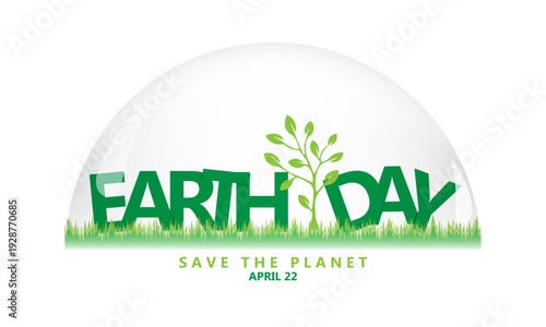 Happy Earth Day. Environmental protection.Vector illustration for banner, social media post, celebration card