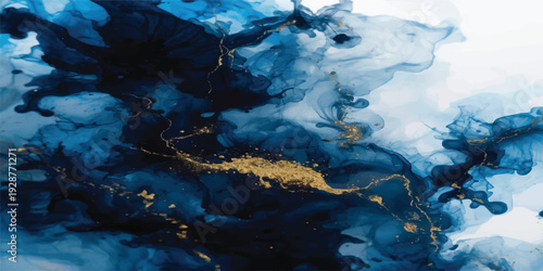 A beautiful reflection of blue light dances over a clear underwater landscape where a jellyfish drifts through the deep ocean nature during a summer sunset