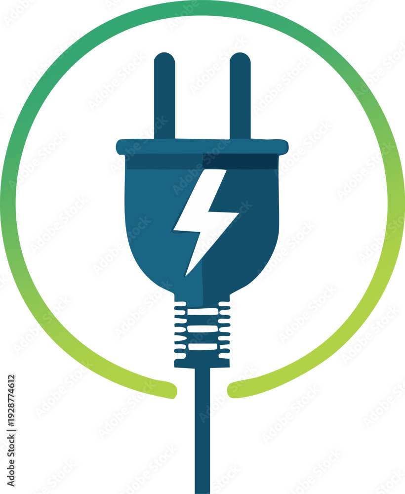 Obraz premium Simple Socket for Electric Vehicles Art