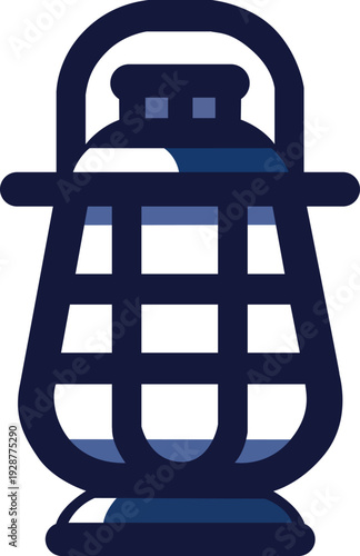 Vintage and Modern Lantern Icon Set