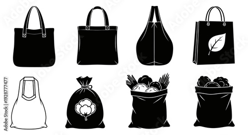 Eco Friendly Tote Bags Shopping Bags and Natural Fabric Sacks
