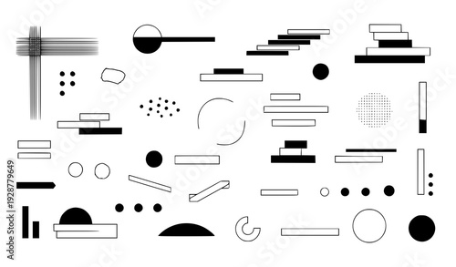 Neo Primitive Brutalist Symbols Minimal Contemporary Vector Collection