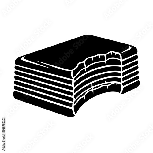 Bitten 7 Layer Bar Black Silhouette