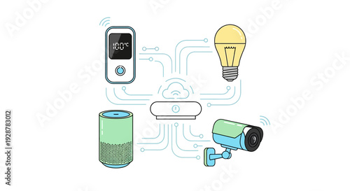 Smart home devices connected to cloud network for automation