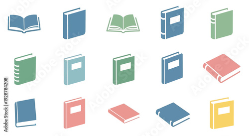 Collection of Colorful Book Illustrations.