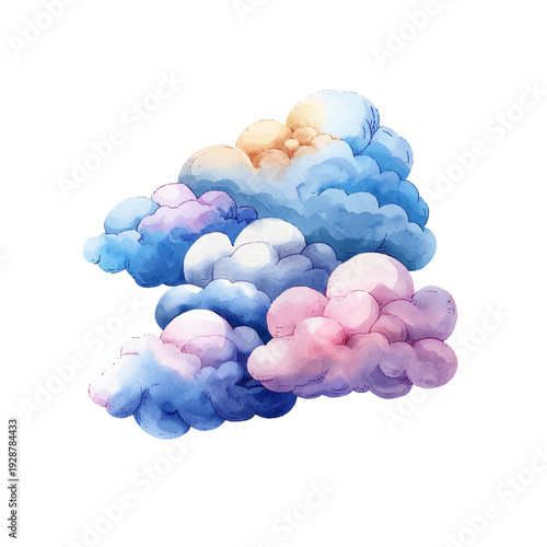 cloud hand drawn vector illustration