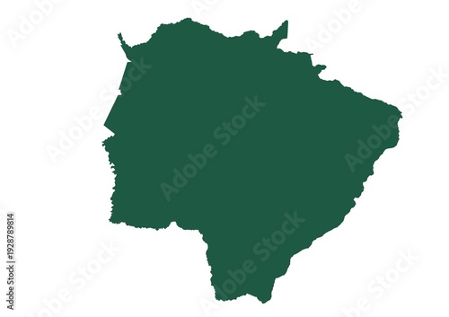 Foto Mapa dos estados do Brasil - Mato Grosso do Sul