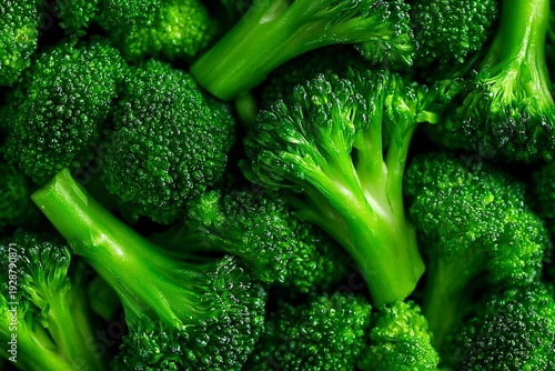 Wallpaper Mural Fresh green broccoli florets and stems. Torontodigital.ca