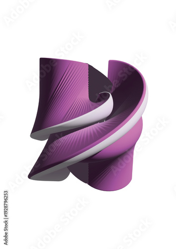 pink ribbon on a white background