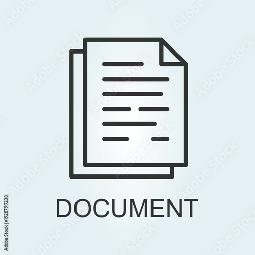 Vector illustration of minimalist line art icon, suitable for web icon use