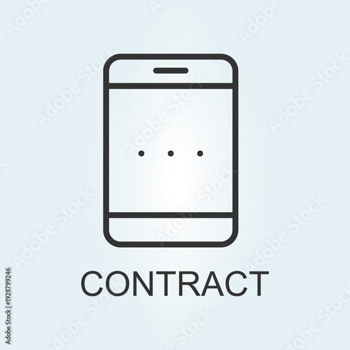 Vector illustration of minimalist line art icon, suitable for web icon use