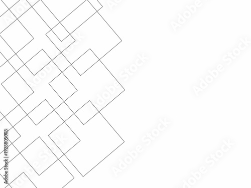 Hand-drawn abstract rectangular box. Square box background with overlapping corners for a frame.