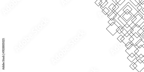 Hand-drawn abstract rectangular box. Square box background with overlapping corners for a frame.