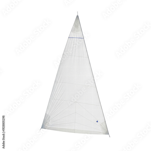 Wallpaper Mural White Triangular Sail Isolated on Black Background Torontodigital.ca