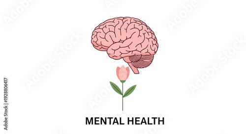 Conceptual Illustration of Mental Health and Wellbeing