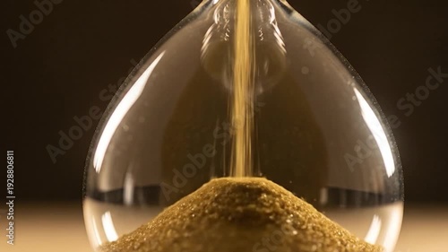 hourglass on sand