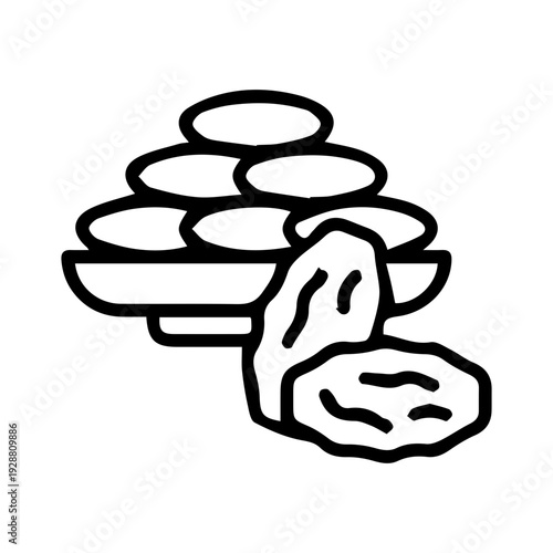 Dried Fruit Snack Icon