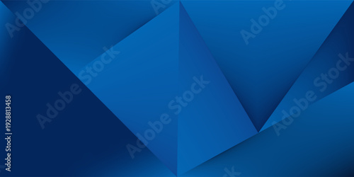 Black dark navy blue silver abstract pattern background. Geometric shape. Line triangle angle fold polygon diamond 3D. Color gradient ombre. Rough grain noise. Light shadow. Matte shimmer. Minimum.