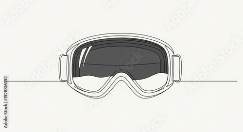 Ski Goggles Isolated on White Background for Winter Sports.