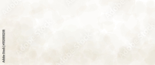Light beige watercolor effect background. Cream watercolour gradient texture. Soft ecru blurred paint splashes wallpaper for birthday or wedding design. Vector feminine pale marble backdrop