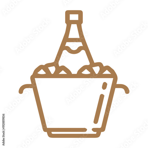 Bottle in ice bucket