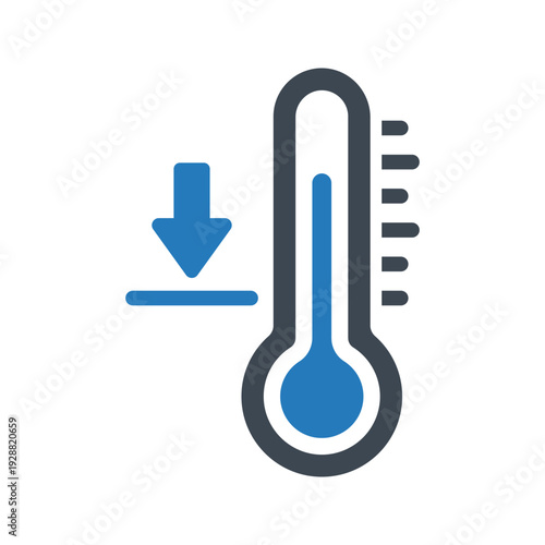 Temperature down icon