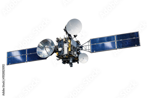 satelite for telecomnunications isolated for background - ai generated