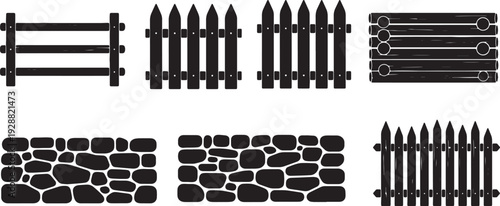 Forest Fence Style Elements for Boundaries
