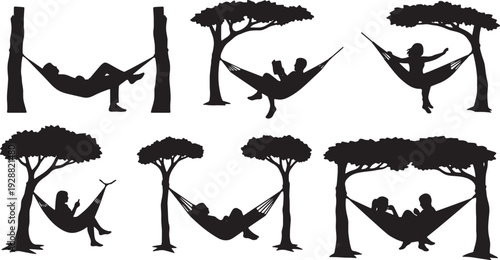 Forest Hammock Elements for Relaxation Scenes