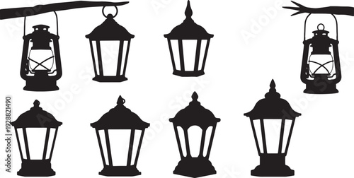 Forest Lantern Elements for Camping Scenes