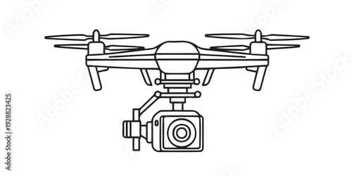 A drone with a camera attached to it