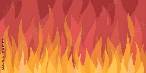 Warm Orange and Red Flame Pattern Background
