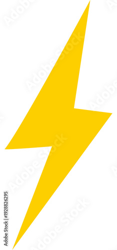 Illustration of a yellow lightning symbol. Free Download Illustration of a yellow lightning symbol. - GFXLoad